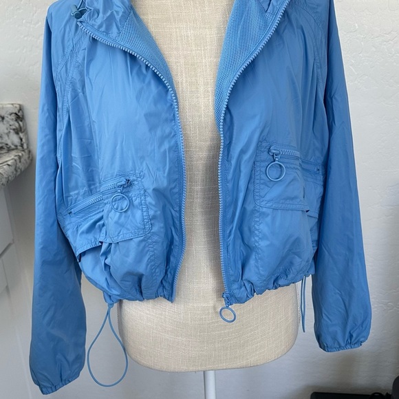 Forever 21 Blue Utility Jacket with Elastic Hem - Picture 3 of 8